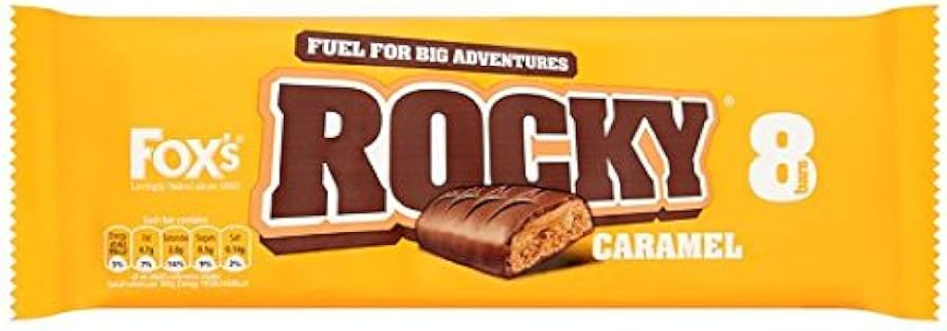 FOXS ROCKY CARAMEL 8PACK 168G